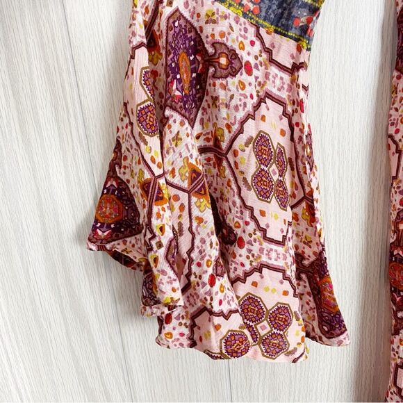 Umgee | Boho Bell Sleeve Tassel Dress Size Small - Picture 8 of 12